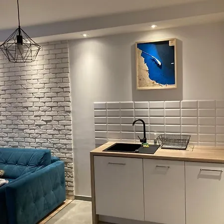 Blue Apartment In Vibrant Heart Of Gdynia Exterior photo
